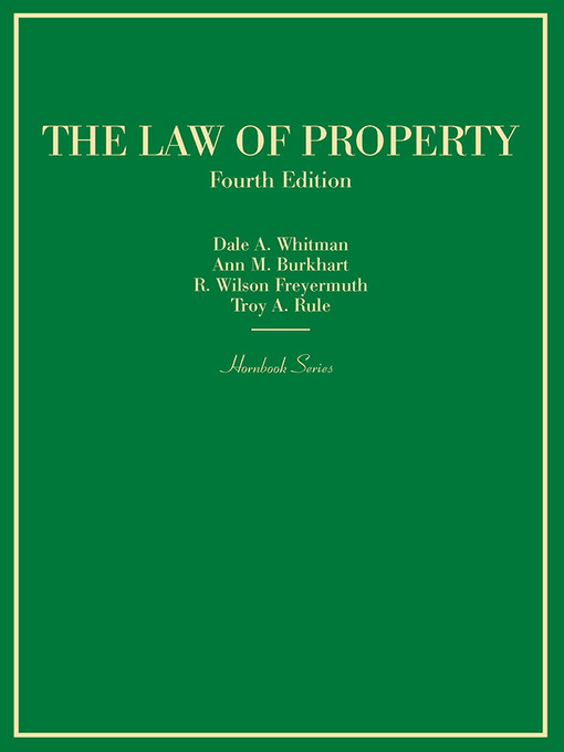 Title details for Law of Property by Dale Whitman - Available